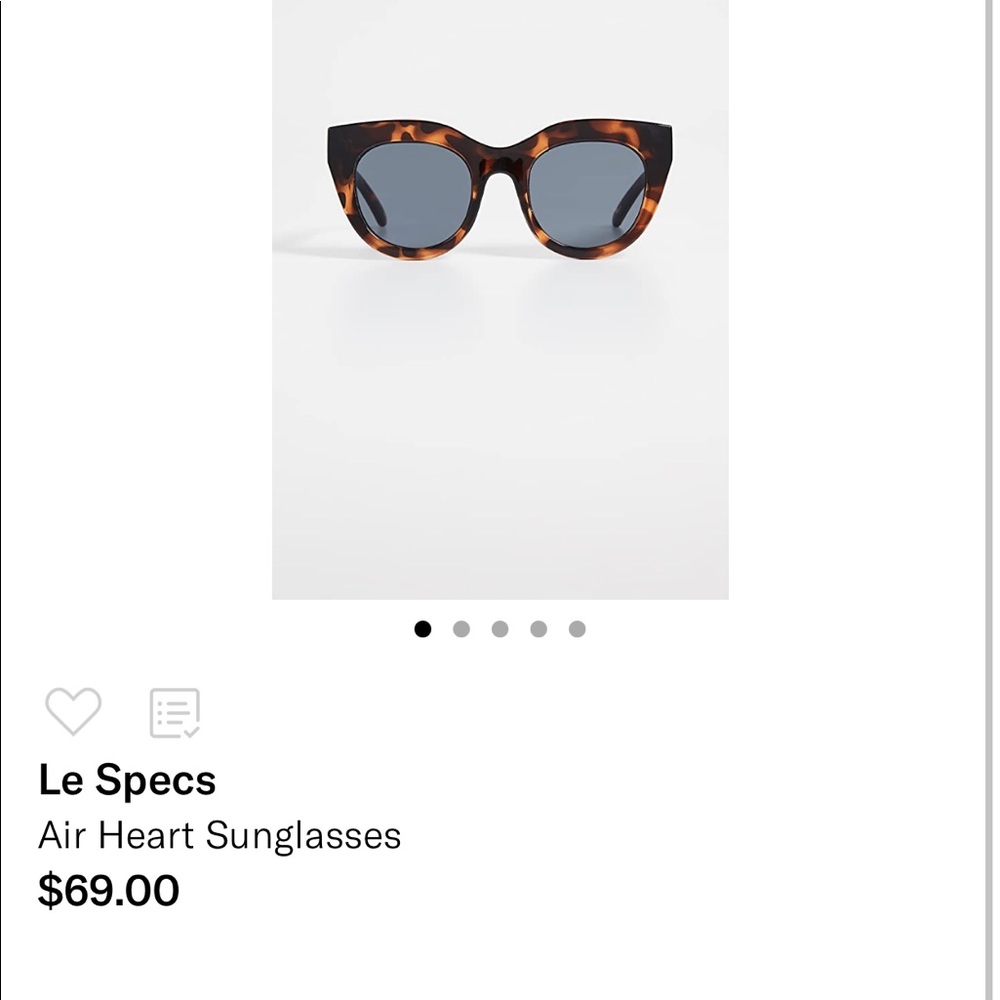 Le Specs Air Heart sunglasses